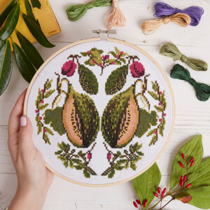 RHS Cross Stitch Kit Melon Large